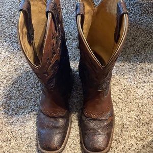 Boulet western square toe boots size 7